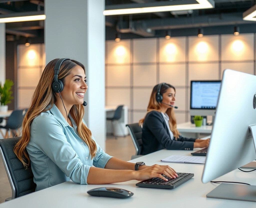 Oficina de  Online Colombia con equipo de atención al cliente