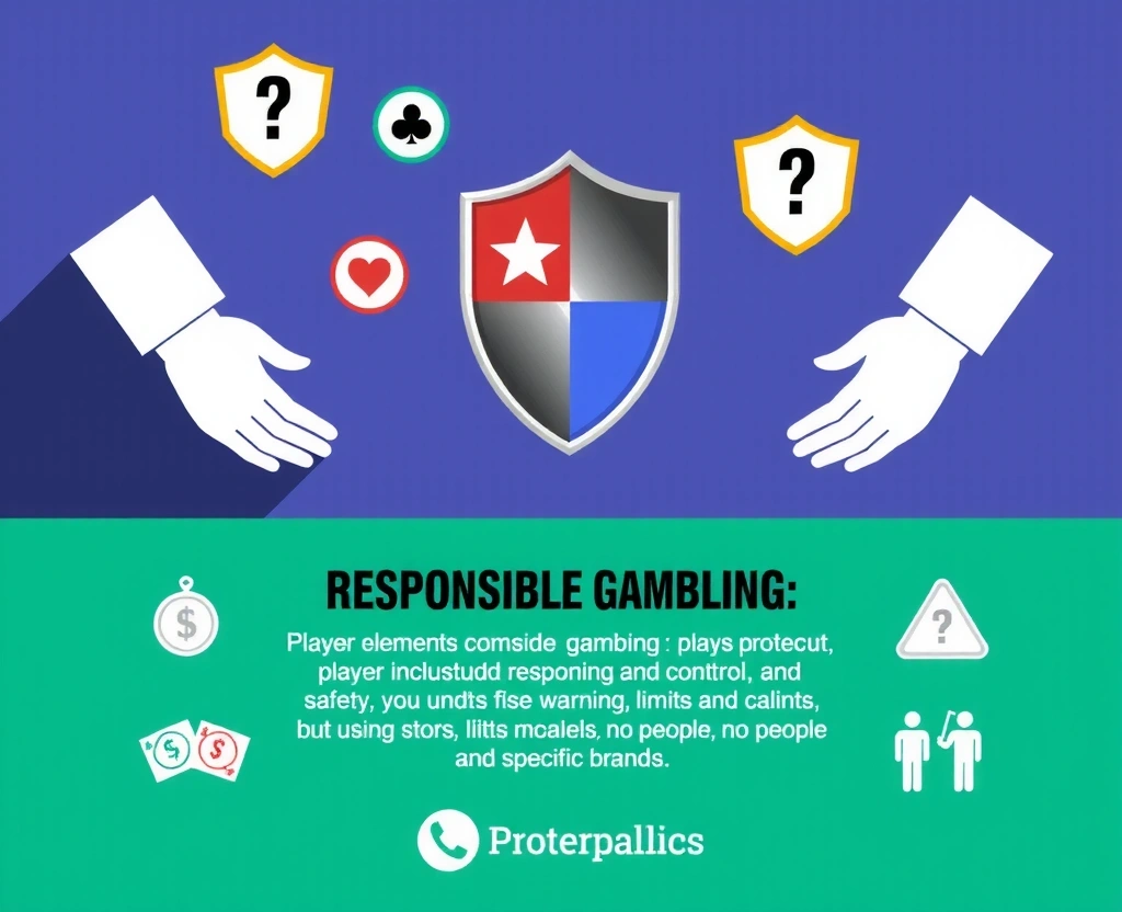 Ilustración de juego responsable y protección del jugador